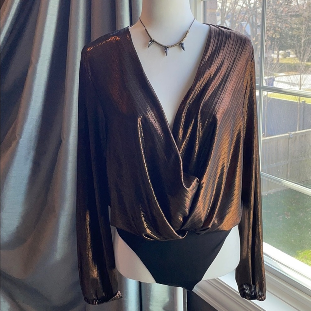 Beautiful bronze Lush brand bodysuit